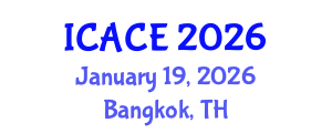 International Conference on Architectural and Civil Engineering (ICACE) January 19, 2026 - Bangkok, Thailand International Conference on Architectural and Civil Engineering (ICACE) January 19, 2026 - Bangkok, Thailand