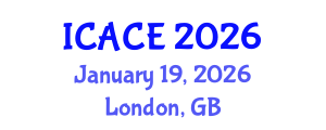 International Conference on Architectural and Civil Engineering (ICACE) January 19, 2026 - London, United Kingdom International Conference on Architectural and Civil Engineering (ICACE) January 19, 2026 - London, United Kingdom