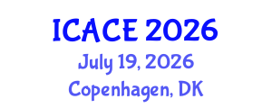 International Conference on Architectural and Civil Engineering (ICACE) July 19, 2026 - Copenhagen, Denmark International Conference on Architectural and Civil Engineering (ICACE) July 19, 2026 - Copenhagen, Denmark