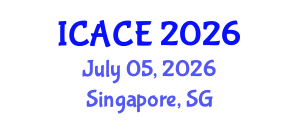International Conference on Architectural and Civil Engineering (ICACE) July 05, 2026 - Singapore, Singapore International Conference on Architectural and Civil Engineering (ICACE) July 05, 2026 - Singapore, Singapore