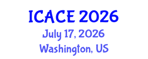 International Conference on Architectural and Civil Engineering (ICACE) July 17, 2026 - Washington, United States International Conference on Architectural and Civil Engineering (ICACE) July 17, 2026 - Washington, United States
