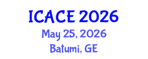 International Conference on Architectural and Civil Engineering (ICACE) May 25, 2026 - Batumi, Georgia International Conference on Architectural and Civil Engineering (ICACE) May 25, 2026 - Batumi, Georgia