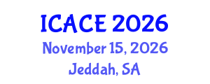 International Conference on Architectural and Civil Engineering (ICACE) November 15, 2026 - Jeddah, Saudi Arabia