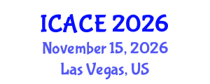 International Conference on Architectural and Civil Engineering (ICACE) November 15, 2026 - Las Vegas, United States International Conference on Architectural and Civil Engineering (ICACE) November 15, 2026 - Las Vegas, United States