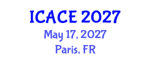 International Conference on Architectural and Civil Engineering (ICACE) May 17, 2027 - Paris, France International Conference on Architectural and Civil Engineering (ICACE) May 17, 2027 - Paris, France