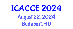 International Conference on Architectural, Civil and Construction Engineering (ICACCE) August 22, 2024 - Budapest, Hungary