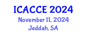 International Conference on Architectural, Civil and Construction Engineering (ICACCE) November 11, 2024 - Jeddah, Saudi Arabia