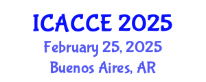 International Conference on Architectural, Civil and Construction Engineering (ICACCE) February 25, 2025 - Buenos Aires, Argentina