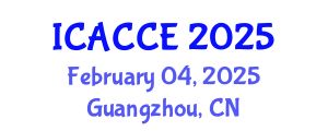 International Conference on Architectural, Civil and Construction Engineering (ICACCE) February 04, 2025 - Guangzhou, China
