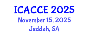International Conference on Architectural, Civil and Construction Engineering (ICACCE) November 15, 2025 - Jeddah, Saudi Arabia