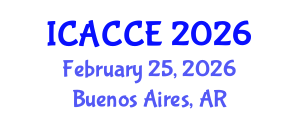 International Conference on Architectural, Civil and Construction Engineering (ICACCE) February 25, 2026 - Buenos Aires, Argentina