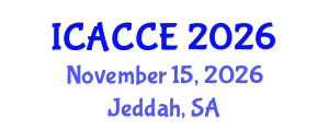 International Conference on Architectural, Civil and Construction Engineering (ICACCE) November 15, 2026 - Jeddah, Saudi Arabia