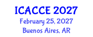 International Conference on Architectural, Civil and Construction Engineering (ICACCE) February 25, 2027 - Buenos Aires, Argentina International Conference on Architectural, Civil and Construction Engineering (ICACCE) February 25, 2027 - Buenos Aires, Argentina
