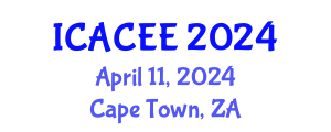 International Conference on Architectural, Civil and Environmental Engineering (ICACEE) April 11, 2024 - Cape Town, South Africa