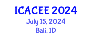 International Conference on Architectural, Civil and Environmental Engineering (ICACEE) July 15, 2024 - Bali, Indonesia