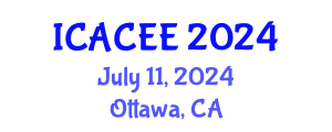 International Conference on Architectural, Civil and Environmental Engineering (ICACEE) July 11, 2024 - Ottawa, Canada