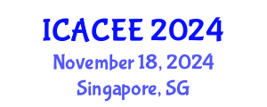 International Conference on Architectural, Civil and Environmental Engineering (ICACEE) November 18, 2024 - Singapore, Singapore