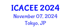 International Conference on Architectural, Civil and Environmental Engineering (ICACEE) November 07, 2024 - Tokyo, Japan
