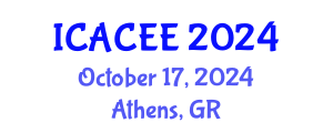 International Conference on Architectural, Civil and Environmental Engineering (ICACEE) October 17, 2024 - Athens, Greece