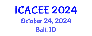 International Conference on Architectural, Civil and Environmental Engineering (ICACEE) October 24, 2024 - Bali, Indonesia