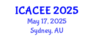 International Conference on Architectural, Civil and Environmental Engineering (ICACEE) May 17, 2025 - Sydney, Australia