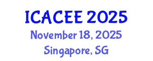 International Conference on Architectural, Civil and Environmental Engineering (ICACEE) November 18, 2025 - Singapore, Singapore