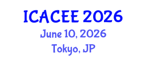 International Conference on Architectural, Civil and Environmental Engineering (ICACEE) June 10, 2026 - Tokyo, Japan