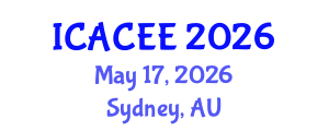 International Conference on Architectural, Civil and Environmental Engineering (ICACEE) May 17, 2026 - Sydney, Australia