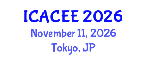 International Conference on Architectural, Civil and Environmental Engineering (ICACEE) November 11, 2026 - Tokyo, Japan