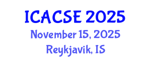 International Conference on Architectural, Civil and Structural Engineering (ICACSE) November 15, 2025 - Reykjavik, Iceland