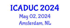 International Conference on Architectural Design and Urban Context (ICADUC) May 02, 2024 - Amsterdam, Netherlands