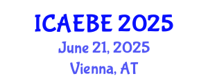 International Conference on Architectural Engineering and Built Environment (ICAEBE) June 21, 2025 - Vienna, Austria