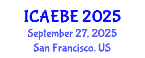 International Conference on Architectural Engineering and Built Environment (ICAEBE) September 27, 2025 - San Francisco, United States