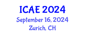 International Conference on Architectural Engineering and Designing (ICAE) September 16, 2024 - Zurich, Switzerland