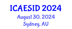 International Conference on Architectural Engineering and Sustainable Interior Design (ICAESID) August 30, 2024 - Sydney, Australia