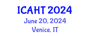 International Conference on Architectural History and Theory (ICAHT) June 20, 2024 - Venice, Italy