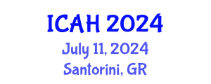 International Conference on Architectural History (ICAH) July 11, 2024 - Santorini, Greece
