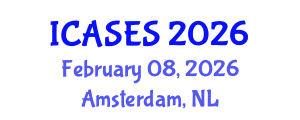 International Conference on Architectural Science and Environmental Sustainability (ICASES) February 08, 2026 - Amsterdam, Netherlands