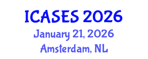 International Conference on Architectural Science and Environmental Sustainability (ICASES) January 21, 2026 - Amsterdam, Netherlands