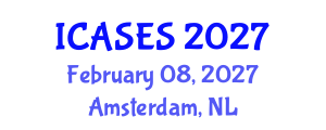 International Conference on Architectural Science and Environmental Sustainability (ICASES) February 08, 2027 - Amsterdam, Netherlands International Conference on Architectural Science and Environmental Sustainability (ICASES) February 08, 2027 - Amsterdam, Netherlands