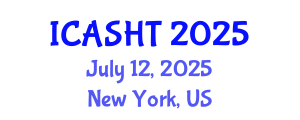 International Conference on Architectural Studies, History and Theories (ICASHT) July 12, 2025 - New York, United States