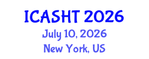 International Conference on Architectural Studies, History and Theories (ICASHT) July 10, 2026 - New York, United States International Conference on Architectural Studies, History and Theories (ICASHT) July 10, 2026 - New York, United States