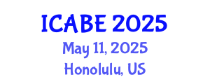 International Conference on Architecture and Built Environment (ICABE) May 11, 2025 - Honolulu, United States