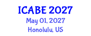 International Conference on Architecture and Built Environment (ICABE) May 01, 2027 - Honolulu, United States International Conference on Architecture and Built Environment (ICABE) May 01, 2027 - Honolulu, United States