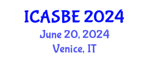 International Conference on Architecture and Sustainable Built Environment (ICASBE) June 20, 2024 - Venice, Italy