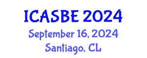 International Conference on Architecture and Sustainable Built Environment (ICASBE) September 16, 2024 - Santiago, Chile