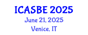 International Conference on Architecture and Sustainable Built Environment (ICASBE) June 21, 2025 - Venice, Italy
