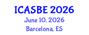 International Conference on Architecture and Sustainable Built Environment (ICASBE) June 10, 2026 - Barcelona, Spain