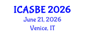 International Conference on Architecture and Sustainable Built Environment (ICASBE) June 21, 2026 - Venice, Italy