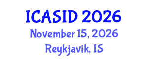 International Conference on Architecture and Sustainable Interior Design (ICASID) November 15, 2026 - Reykjavik, Iceland International Conference on Architecture and Sustainable Interior Design (ICASID) November 15, 2026 - Reykjavik, Iceland